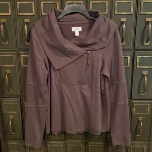 Ann Taylor Purple Long Sleeve Top